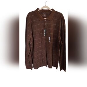 Van Heusen Men's Dark Brown Polo Shirt